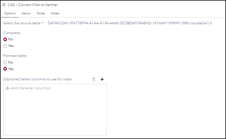 CAS - Convert Char to Varchar