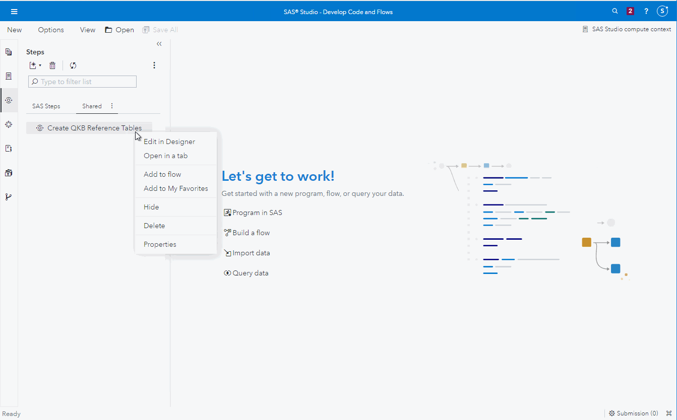Create QKB Reference Tables