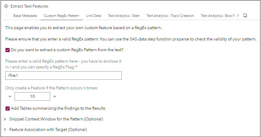 Custom RegEx Pattern