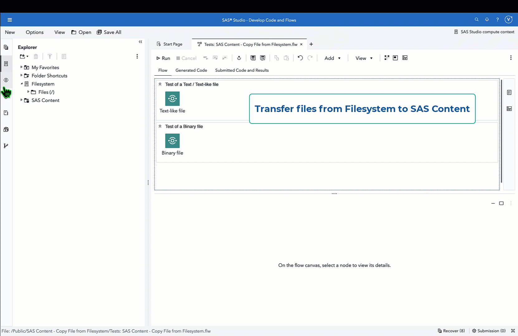 SAS Content - Copy File from File System