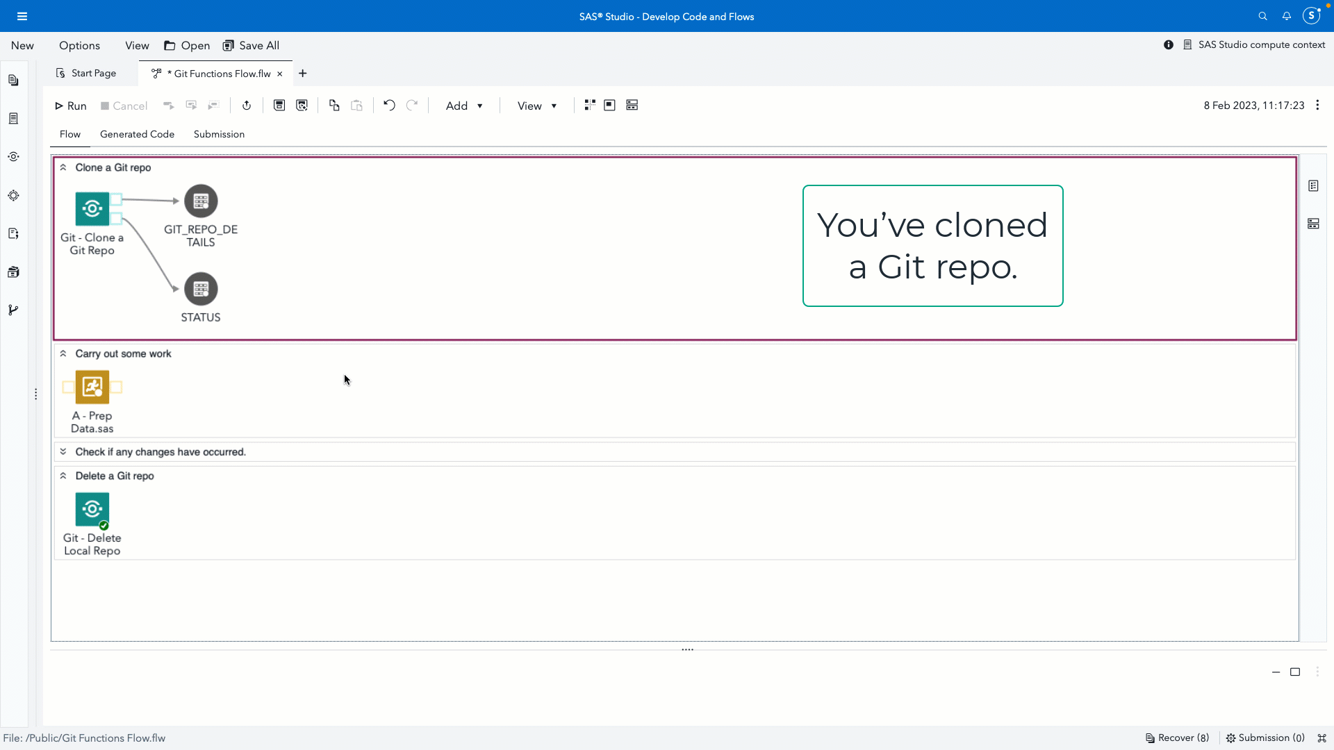 Git - List Local Repo Changes