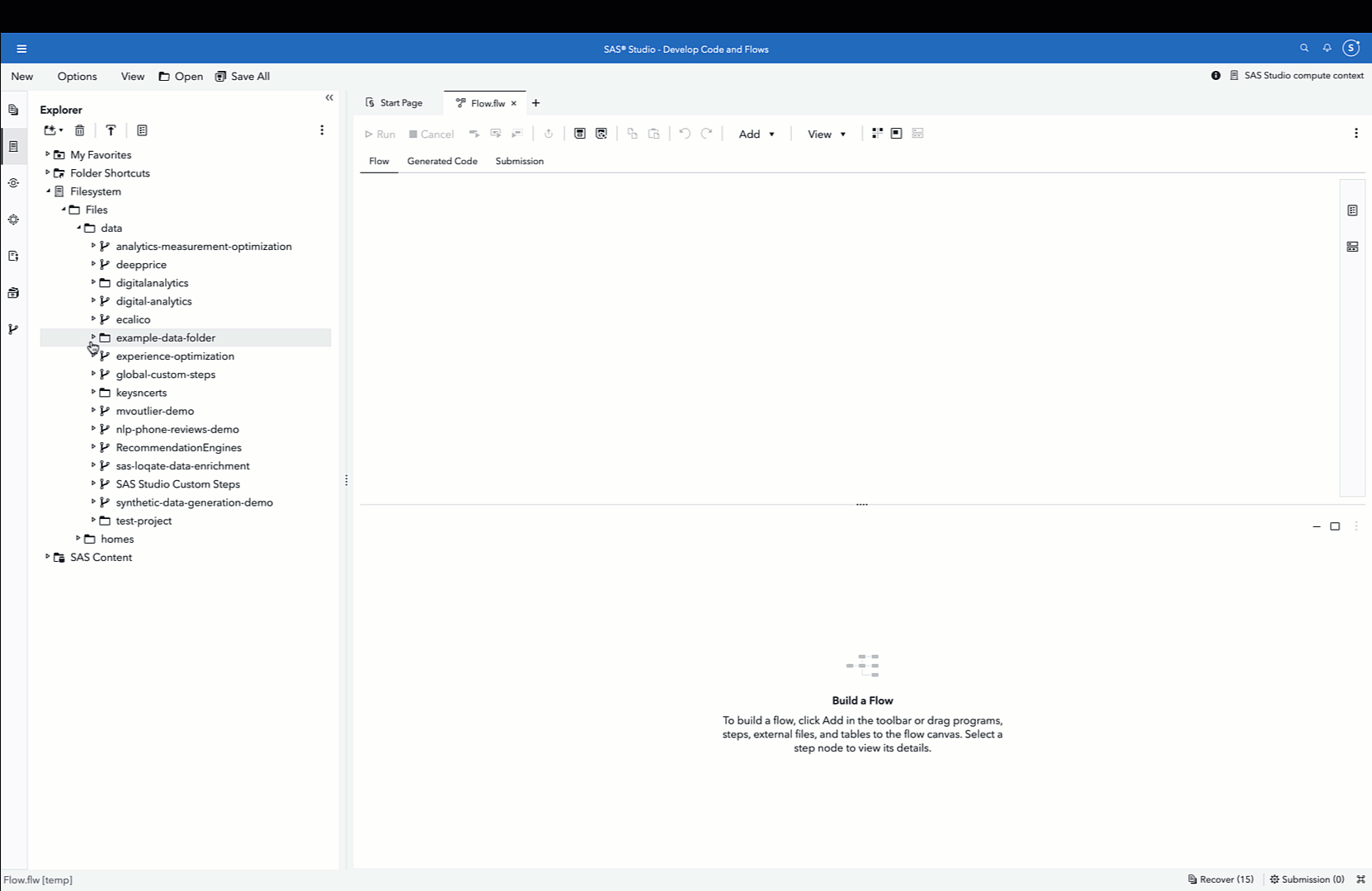 Load CAS Tables from Filesystem